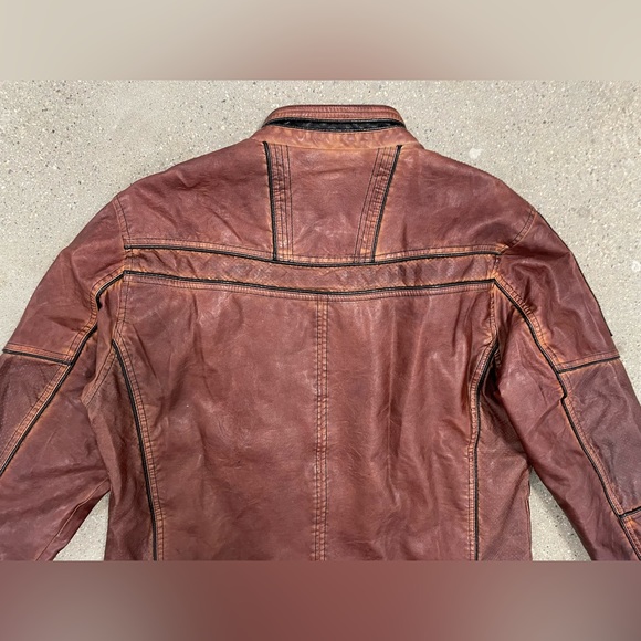 Buckle “Black” Exclusive Distressed Faux Leather Moto Jacket size XL - Picture 7 of 11